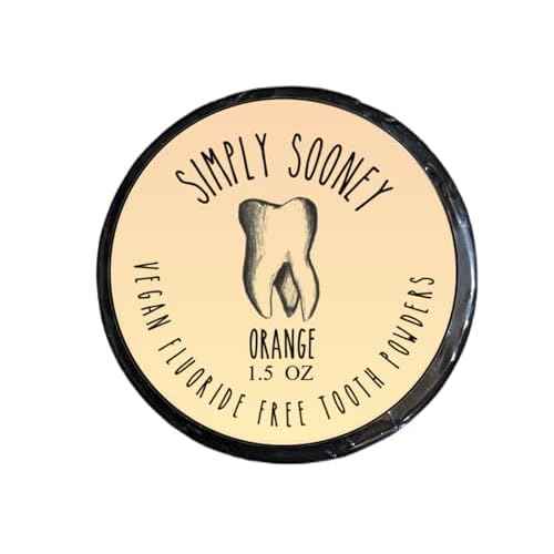 Simply Sooney Remineralizing Orange I Organic Ingredients I Xylitol for Cavities I Vegan Cruelty Free Formula I Fluoride and Glycerin Free Mineral Tooth Powder (1.5 oz BPA Free Plastic Jar)