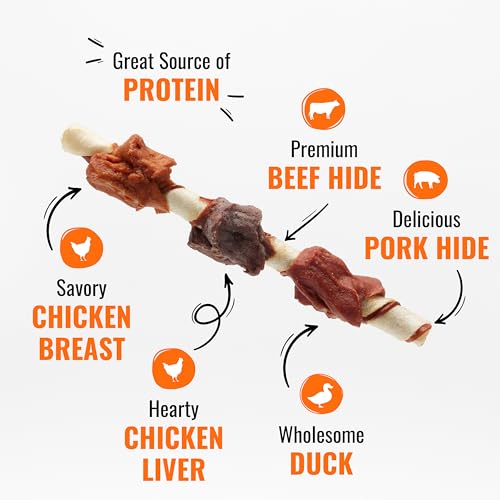 Good 'n' Fun Kabobs Dog Chews, Beef Hide & Chicken, 24 oz