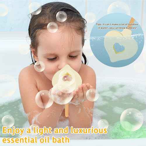 HEYMKGO Bath Bombs for Women and Kids, 8PCS Handmade Natural Boys Girls Fizzy Bubble Bath Bomb Gift Kit for Birthday Christmas Cute Women Relaxing Bath Bombs Set