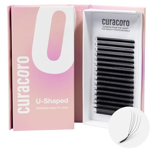 CURACORO 5D Clover Lash Extensions U-Shape 7-15mm D Curl