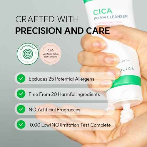 Spicule CICA Foam Cleanser, 3.38 fl oz/100ml | Hydrating Korean Face Wash with Centella Asiatica, Hyaluronic Acid & Tea Tree, Gentle Daily Cleanser for Sensitive & Acne-Prone Skin