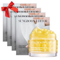 SUNGBOON EDITOR Deep Collagen Boosting Duo : Deep Collagen Mask (4ea) & Power Boosting Capsule Cream, Skincare Gift Sets for Mom