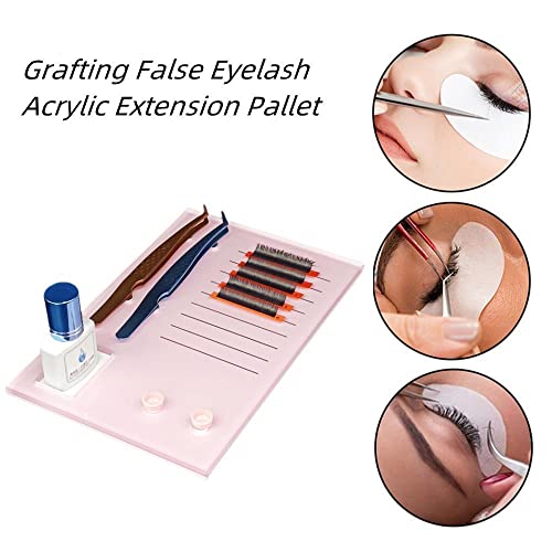 Eyelash Extension Pallet with Magnetic Tweezers Holder