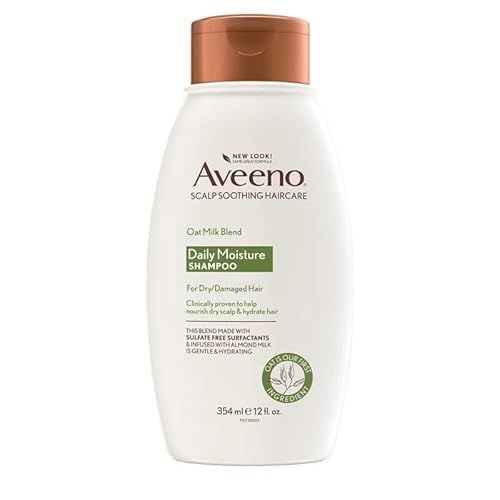 Aveeno Scalp Soothing Oat Milk Blend Shampoo, Fresh, 12 Fl Oz