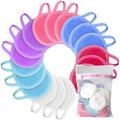NUGILLA Reusable Makeup Remover Pads - 18-Pack Microfiber Facial Rounds with Mesh Bag