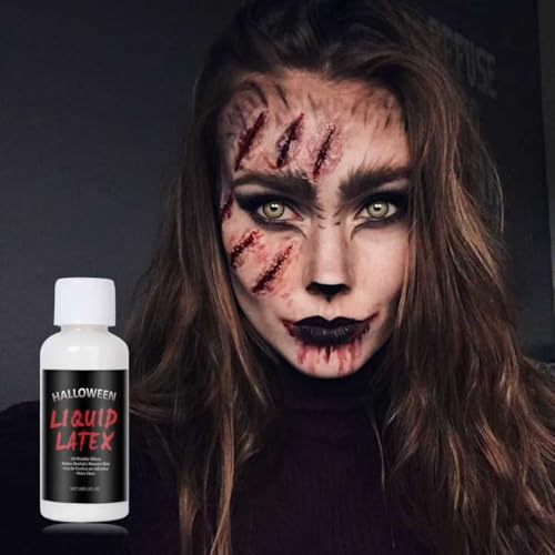 Professional SFX Makeup Kit - Special Effects Makeup Set with Scar Wax, Coagulated Blood, Black Tooth Paint, Sponges for Halloween, Theatre, Cosplay