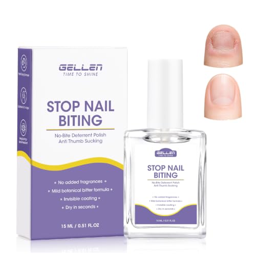 GELLEN Anti Nail Biting Treatment & Thumb Sucking Deterrent Polish - 15ml
