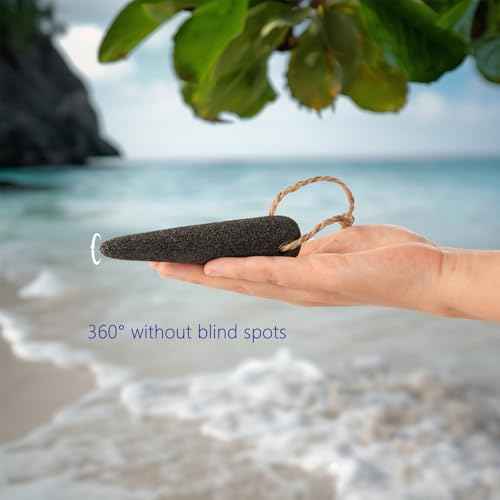 Natural Volcanic Pumice Stone for Feet & Hands. Foot Scrubber for Dead Skin Remover & Deep Cleansing, Cone Shape Stone for Hard-to-Reach Areas Corn Removal, 2 Pcs, Ready-to-Gift Design