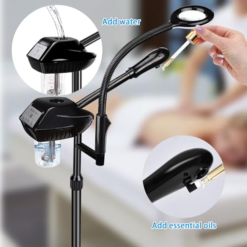 Professional Facial Steamer with 5X Magnifying Lamp