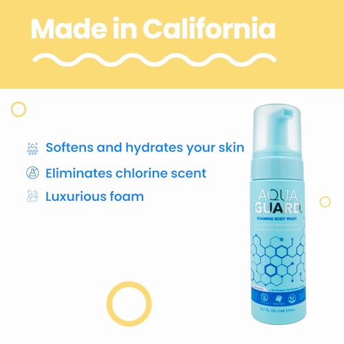 AQUA GUARD After-Swim Foaming Body Wash | Leaves Skin Soft and Smooth + Neutralizes Chlorine Scent and Residue