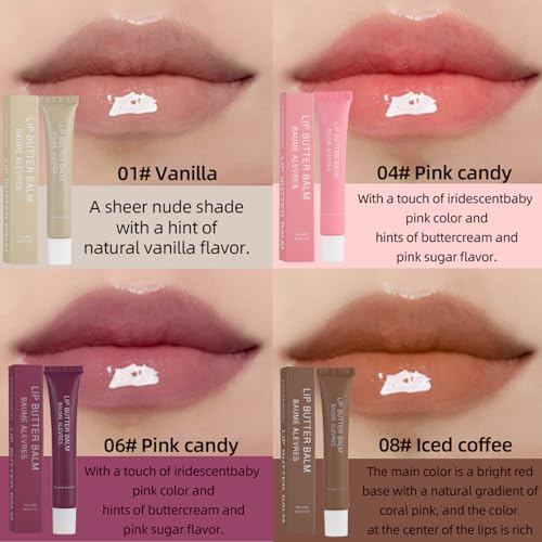 Bekoeen Lip Butter Balm Hydrating Gloss – 5 Colors