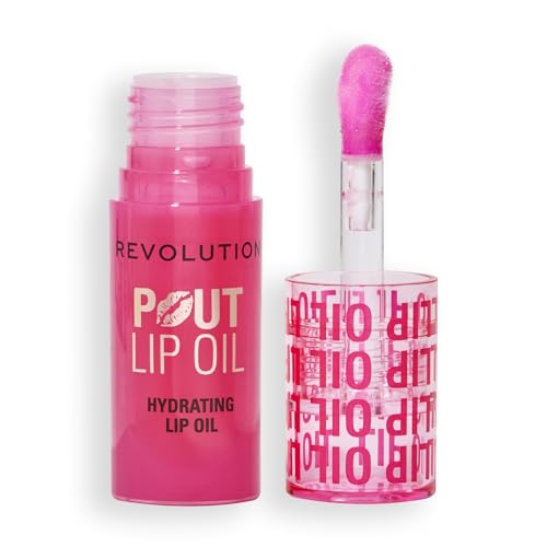 Revolution Pout Lip Oil - Watermelon Pink High-Shine