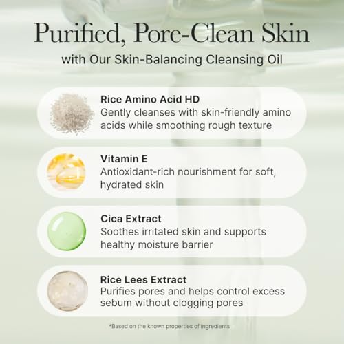 ARENCIA Pore Melt Mochi Makeup-Removing Cleansing Oil, Non-Comedogenic, Rice Amino Acids HD, Vitamin E, Cica, & Ceramide, 6.76 fl oz (Pack of 2)