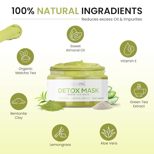 Teami Green Tea Detox Face Mask - Acne & Blackhead Remover
