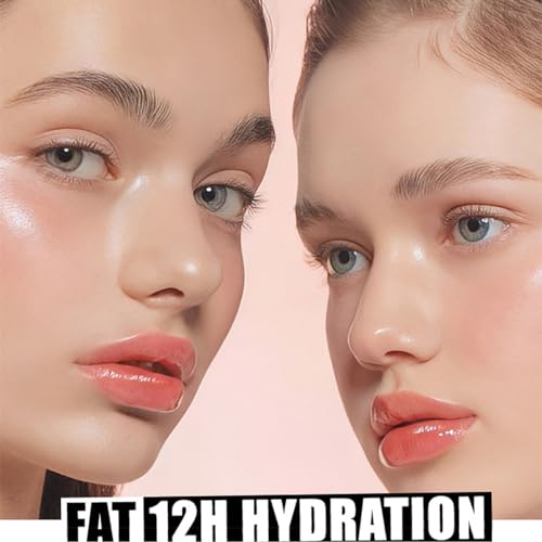 4 Colors Lip Oil Lip Glaze, Big Brush Head Hydrating Lip Glow Oil, Transparent Toot Tinted Nourishing Repairing Lightening Lip Lines & Long Lasting Fresh Clear Smooth Lip Care (Set B)