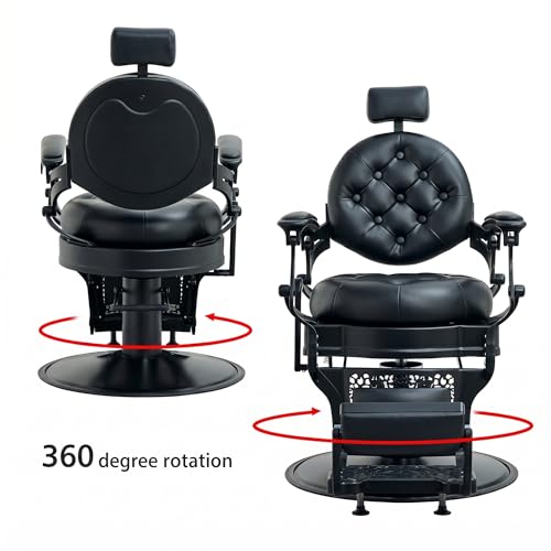 Antlu Vintage Barber Chair 700lbs Heavy Duty Salon Chair