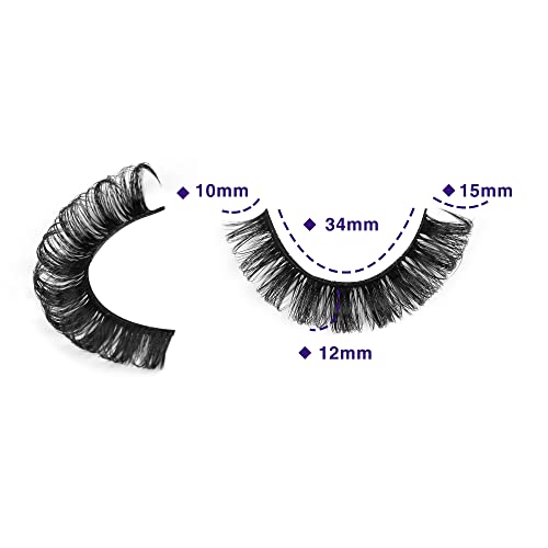 Russian Volume Faux Mink False Eyelashes - 10 Pairs