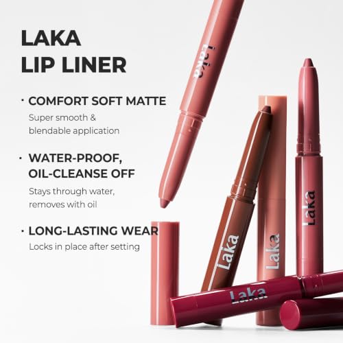 Laka Lip Liner #02 Suede Pink - Waterproof Soft Matte Lip Contour