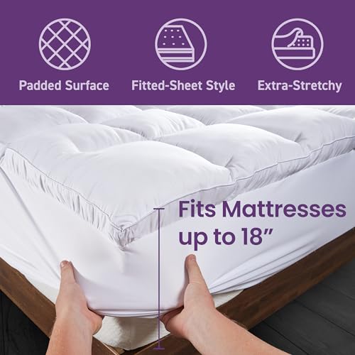 SafeRest 100% Waterproof Twin Size Mattress Protector - Fitted with Stretchable Pockets - Machine Washable Cotton Mattress Cover for Bed - Perfect Bedding Airbnb Essentials for Hosts