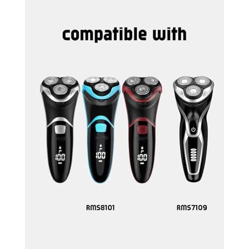 Model RMS8101 Blades for Men's Electric Shaver, 12PCS Razor Blades for Intertek RMS8101, 2 Cleaning Brush