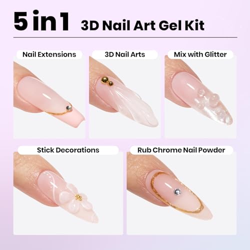 Beetles 3D Gel Nail Builder 30g - Non-Sticky Sculpting Pen