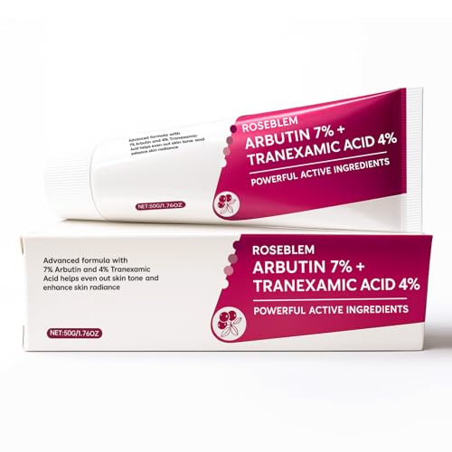Arbutin 7% + Tranexamic Acid 4% Face Cream for Dark Spots & Uneven Skin Tone ? Hydrating, Non-Irritating, Safe for Sensitive Skin 1.76 oz (Pack of 1)