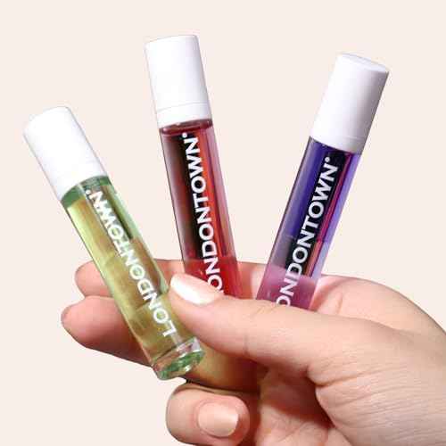 LONDONTOWN Roll and Glow Cuticle Oil - Nail Care Strengthener and Moisturizer for Dry Cracked Cuticles, Travel-Friendly Nail Treatment, 0.2 Fl oz