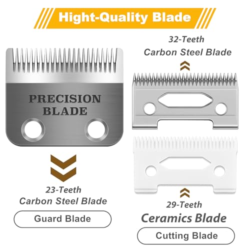 Precision Clipper Replacement Blade, Compatible with Wahl Clippers 2 Holes Adjustable Hair Home Trimmer Parts Blades, Pack of 2