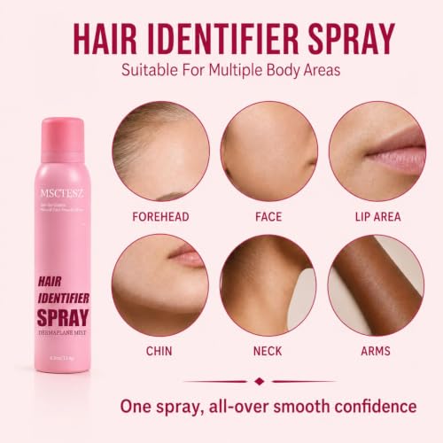 Hair Identifier Spray for Face Shaving - 6 Ounce Skin Care Dermaplane Mist