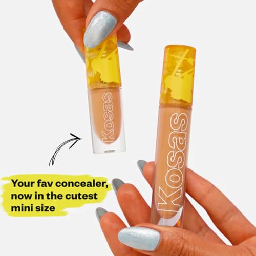 Kosas Mini Revealer Concealer - Medium Coverage Makeup, Conceals Dark Circles Under the Eyes, Dark Spots and Blemishes (Tone 07)