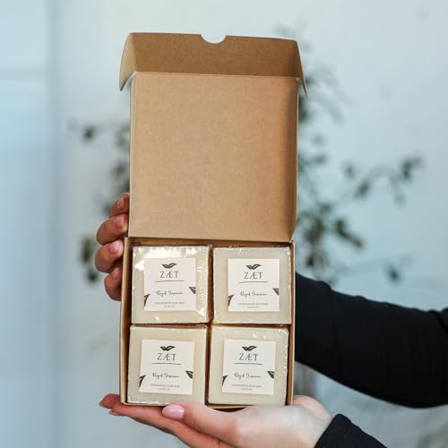 4-Pack Royal Jasmine Bar Soap ? Natural Jasmine Extract with Olive Oil and Coconut Oil - Handmade Soap Bar for Face, Body and Hands - Ideal for All Skin Types, Men and Women