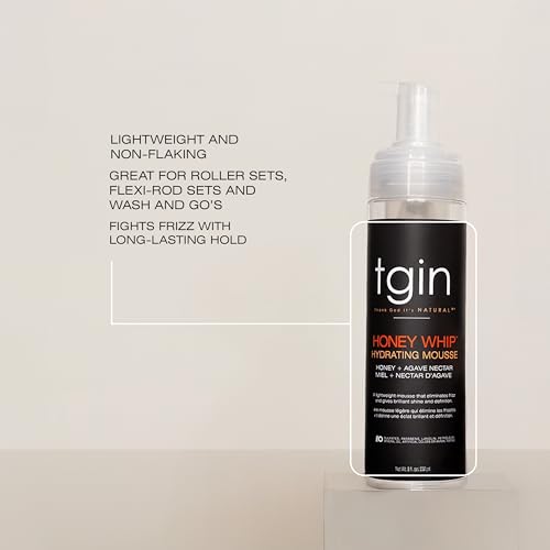 Thank God It's Natural Honey Whip Hydrating Curl Mousse - 8 Oz for Frizz & Shine