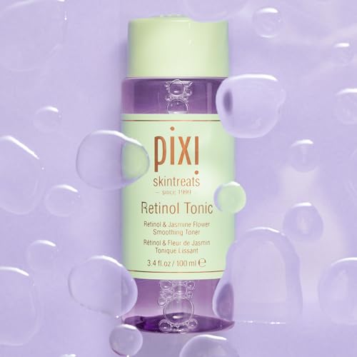 Pixi Retinol Tonic, Smoothing & Firming Facial Toner, Enhanced with Peptides to Boost Collagen Production, Alcohol-Free Daily Rejuvenating Toner, 100ml/ 3.4 fl oz