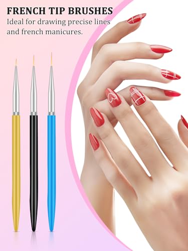 YOOVR Nail Art Design Tools Set with Nail Stand & Brushes