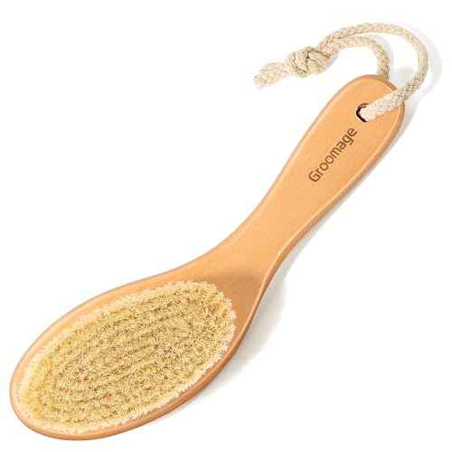 Dry Brush for Body, Natural Bristle Dry Exfoliating Body Brush for Skin Care, Cellulite, Lymphatic Drainage