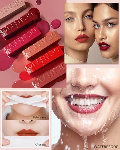 Matte Liquid Lipstick 16H Wear - Wine Red