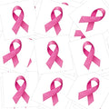 288 Pieces Pink Ribbon Temporary Tattoos Breast Cancer Awareness Tattoo Breast Cancer Stickers Temporary Stickers Pink Ribbon Face Decorations for Party
