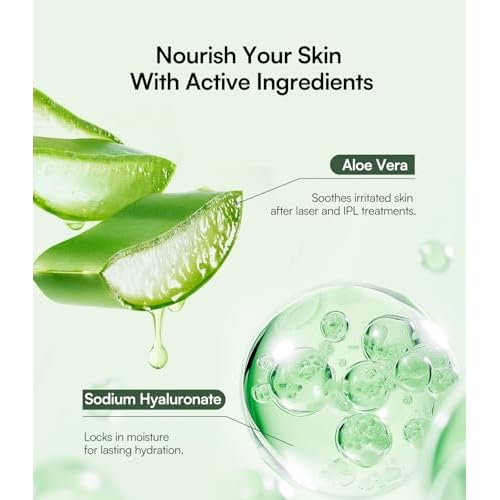 INIA Micro-current Conductive Gel for Facial and Body Skin Care Machines ? Hydrating Gel Primer with Hyaluronic Acid, Anti-Aging & Skin Tightening for Women and Men, 10.56 Fl Oz