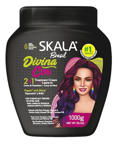 SKALA 2-in-1 Color Treatment Hair Cream - Hydrating Conditioning Mask 35.3oz
