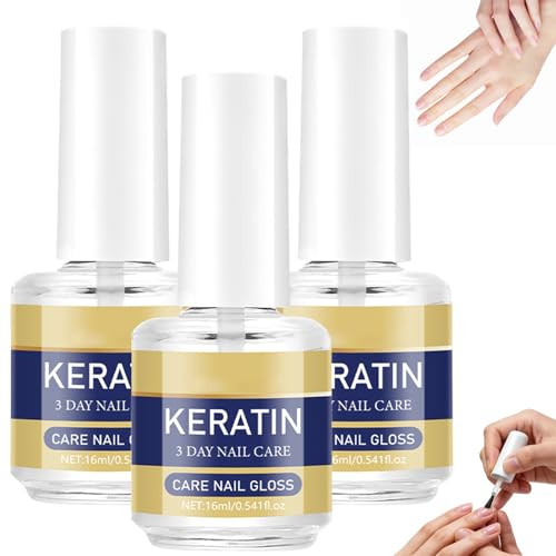 Keratin Nail Care Oil - 3 Pack, Strengthening & Hydrating