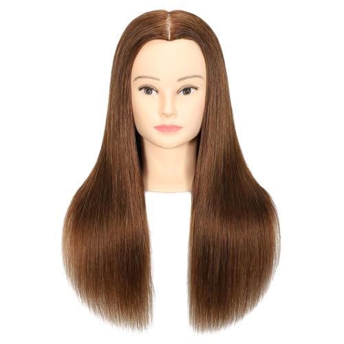 100% Human Hair Mannequin Head 20 Inch with Clamp