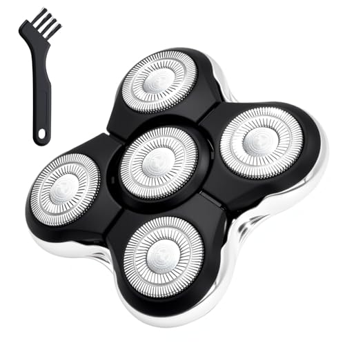 Replacement Blades Compatible with Remington Balder Pro Head Shaver Model XR7000, 5 Dual Track Heads for Remington Shaver, Precision Electric Shaving for Bald Men,1 Pack