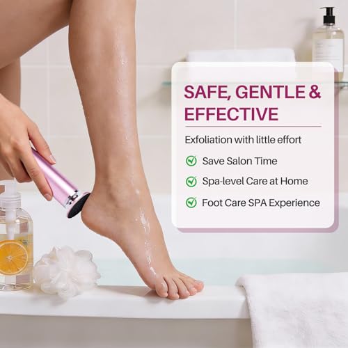 LIONVISON Electric Foot Callus Remover - Adjustable Pedicure Tool with 60 Discs
