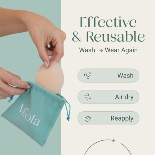 Miola Silicone Nipple Covers – Non-Adhesive, Reusable & Waterproof