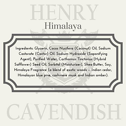 Henry Cavendish Himalaya Shaving Soap with Shea Butter & Coconut Oil. Long Lasting 4 oz Puck Refill. Mens Shave Soap. All Natural. Rich Lather, Smooth Comfortable Shave. For Ladies and Gentlemen.