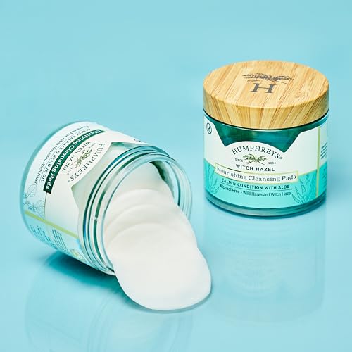 Humphreys Witch Hazel Cleansing Pads - Clarifying & Natural, 60 Pads