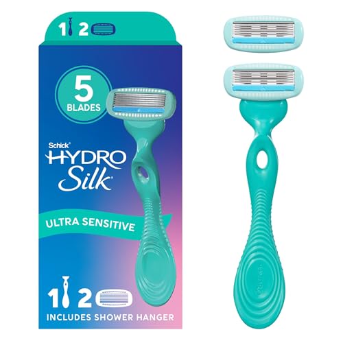 Ultra Sensitive Razor for Women - 5 Blade Shaving System with Refills