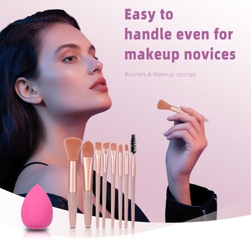 KAVCENT Teen Makeup Kit with 14-Color Palette & Brushes