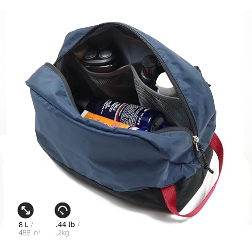 Travel Toiletry Bag 8L, Large Packing Cube with Waterproof TPU Wet/Dry Compartment