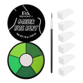 PASNOWFU 6-Color Green Face & Body Paint Palette – SFX Makeup, Witch Edition